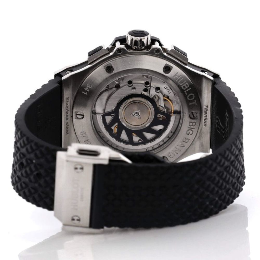 Hublot Big Bang Chronograph Automatic Watch Stainless Steel and Rubber with Diam - Picture 6 of 6